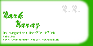 mark maraz business card